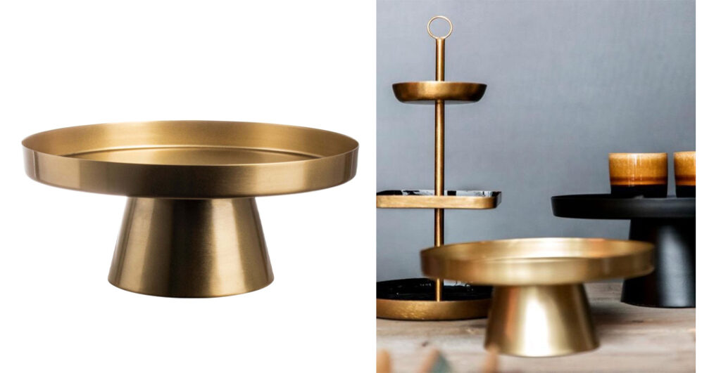 Gusta Taartplateau goud