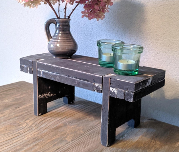 Inspiring Minds zwart Vensterbank bankje 38cm