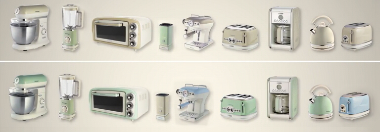 Ariete retro keukenspullen collectie