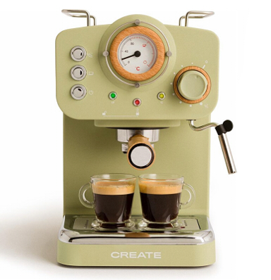 Create Koffiemachine retro keukenspullen