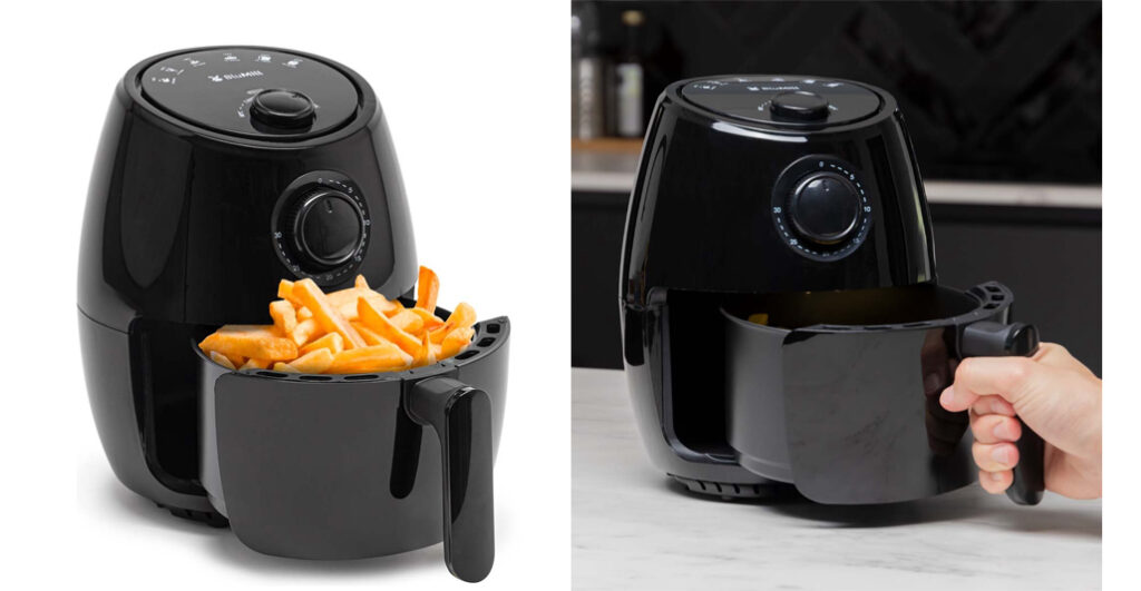 BluMill Mini Airfryer - Compacte Heteluchtfriteuse
